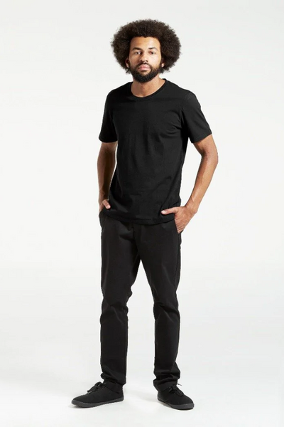 Dorsu Cotton Crew T-shirt in Black