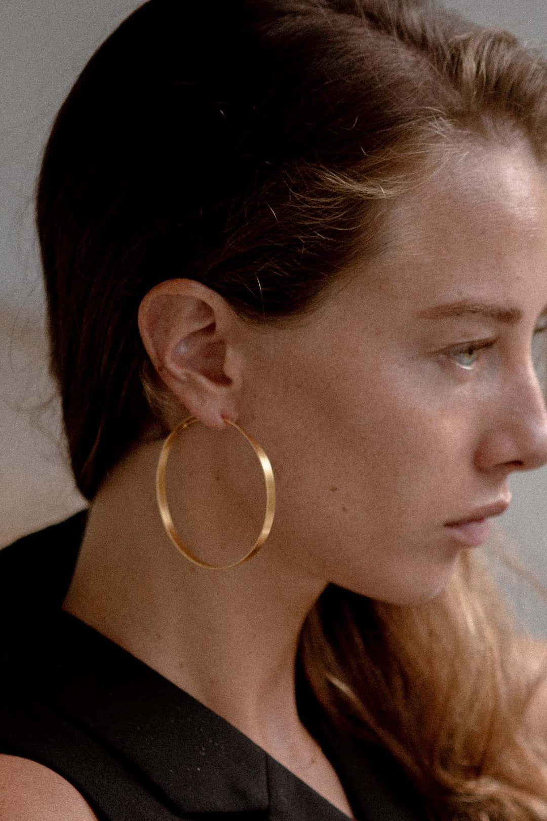 Gold Hoop Earrings Medium