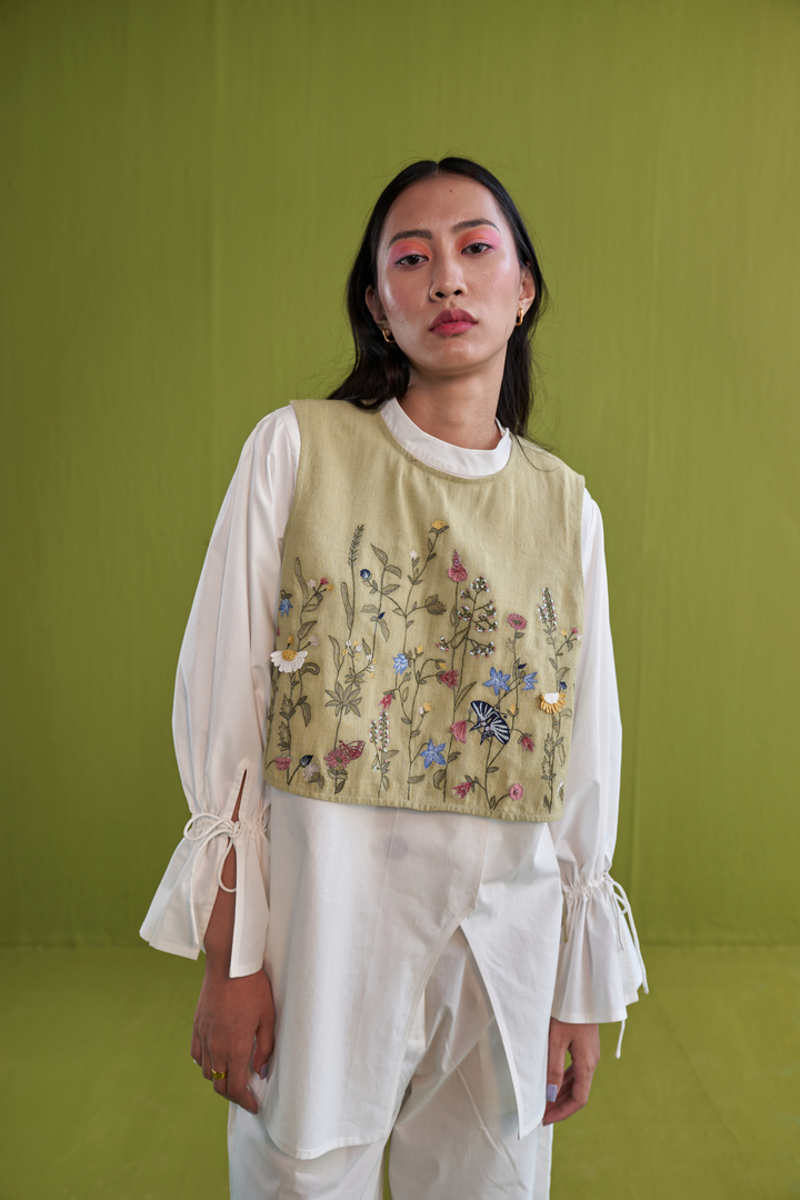 The Botanical Handwoven Organic Cotton Crop Top