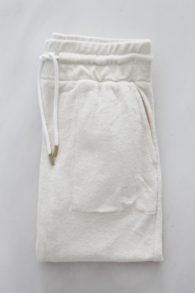 Sette Towel Boy Jogger in White