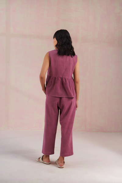 Sui By The Shore Handwoven Organic Cotton Relaxed Trousers