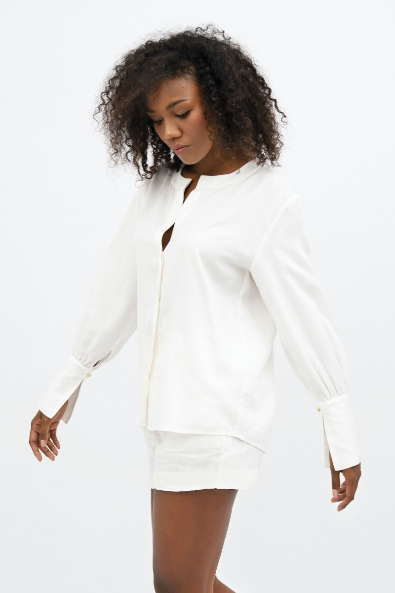 1 People Cap Ferret Long Sleeves Shirt In Porcelain