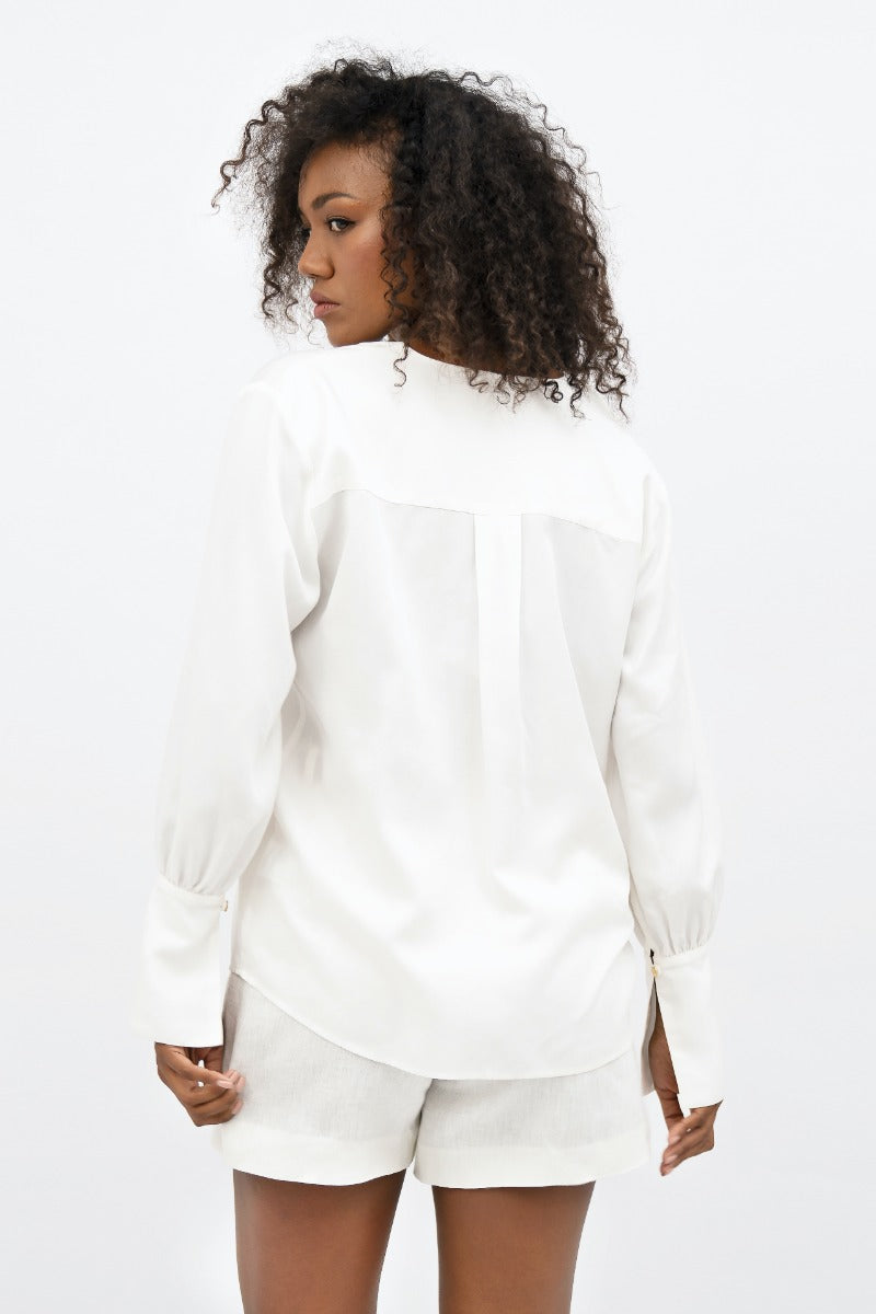 1 People Cap Ferret Long Sleeves Shirt In Porcelain