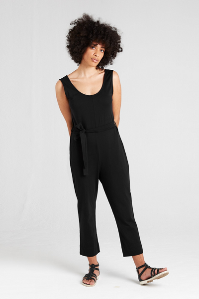 Dorsu Black Jumpsuit, available on ZERRIN with free Singapore shipping