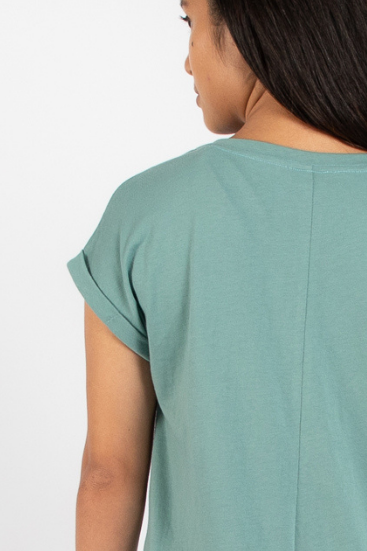 Dorsu Relaxed Crew Tee in Seafoam, available on ZERRIN