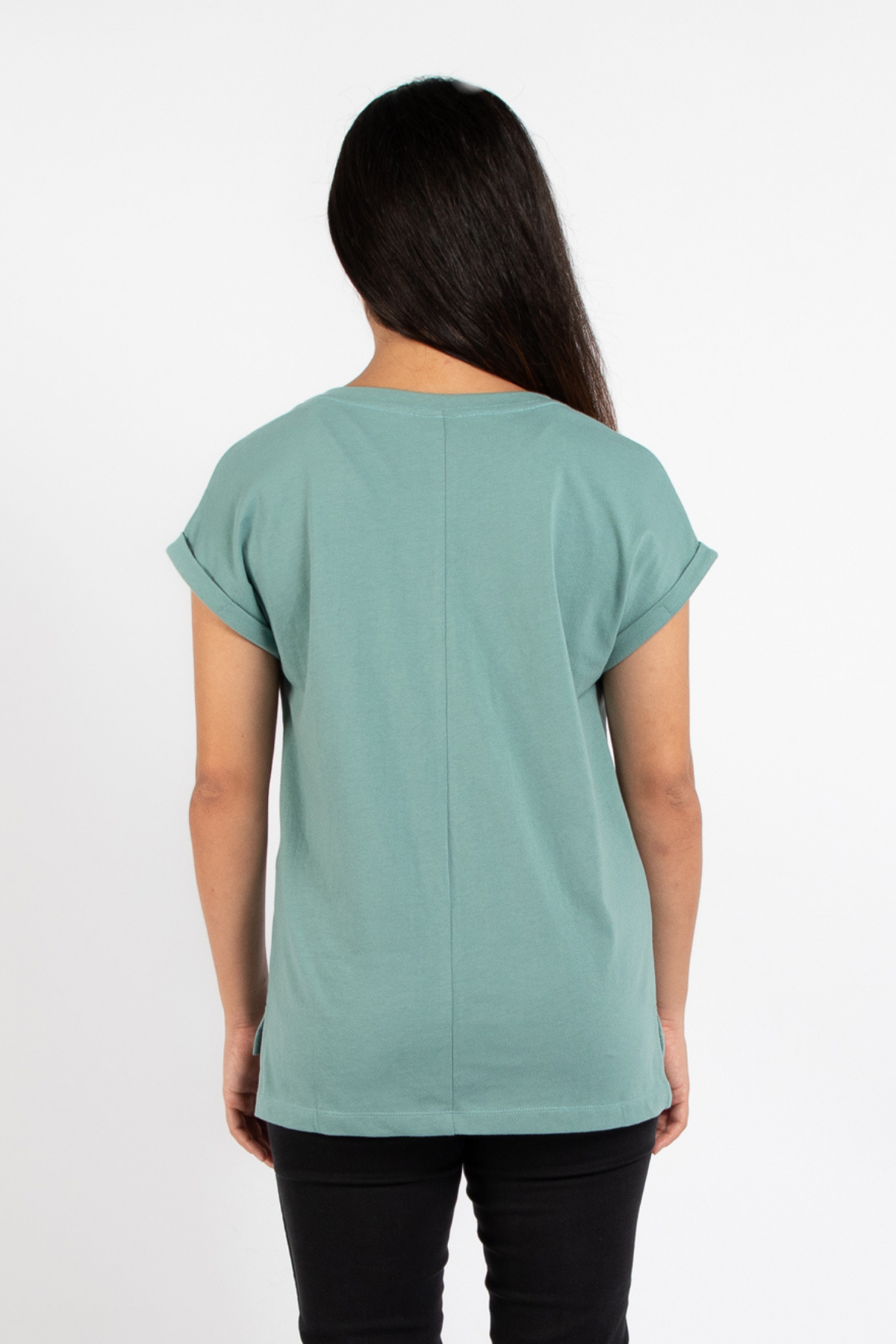 Dorsu Relaxed Crew Tee in Seafoam, available on ZERRIN