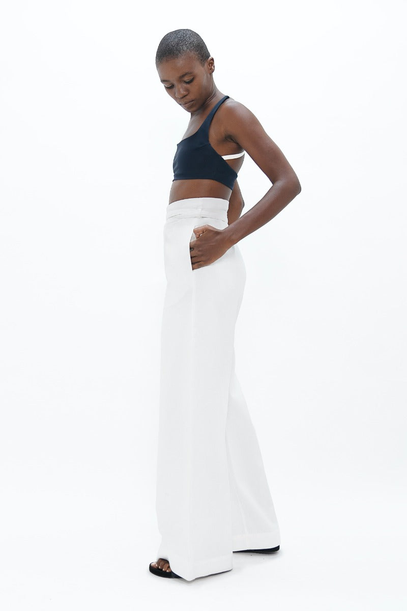 Florence FLR Pants In White Dove