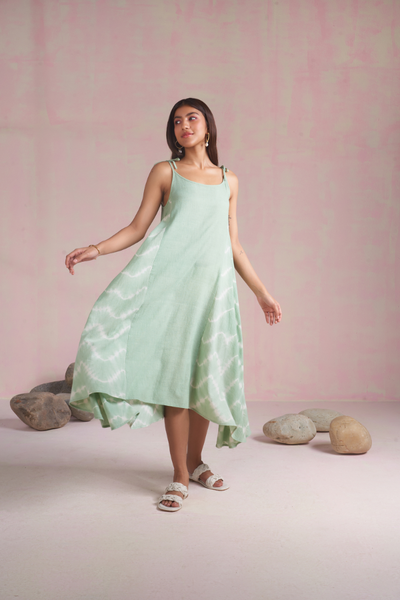 Sui The Wavy Tie Dye Organic Cotton Maxi Dress