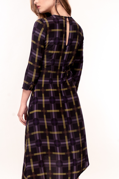 Hide the Label Azalea Dress in Spot Plaid Print, available on ZERRIN