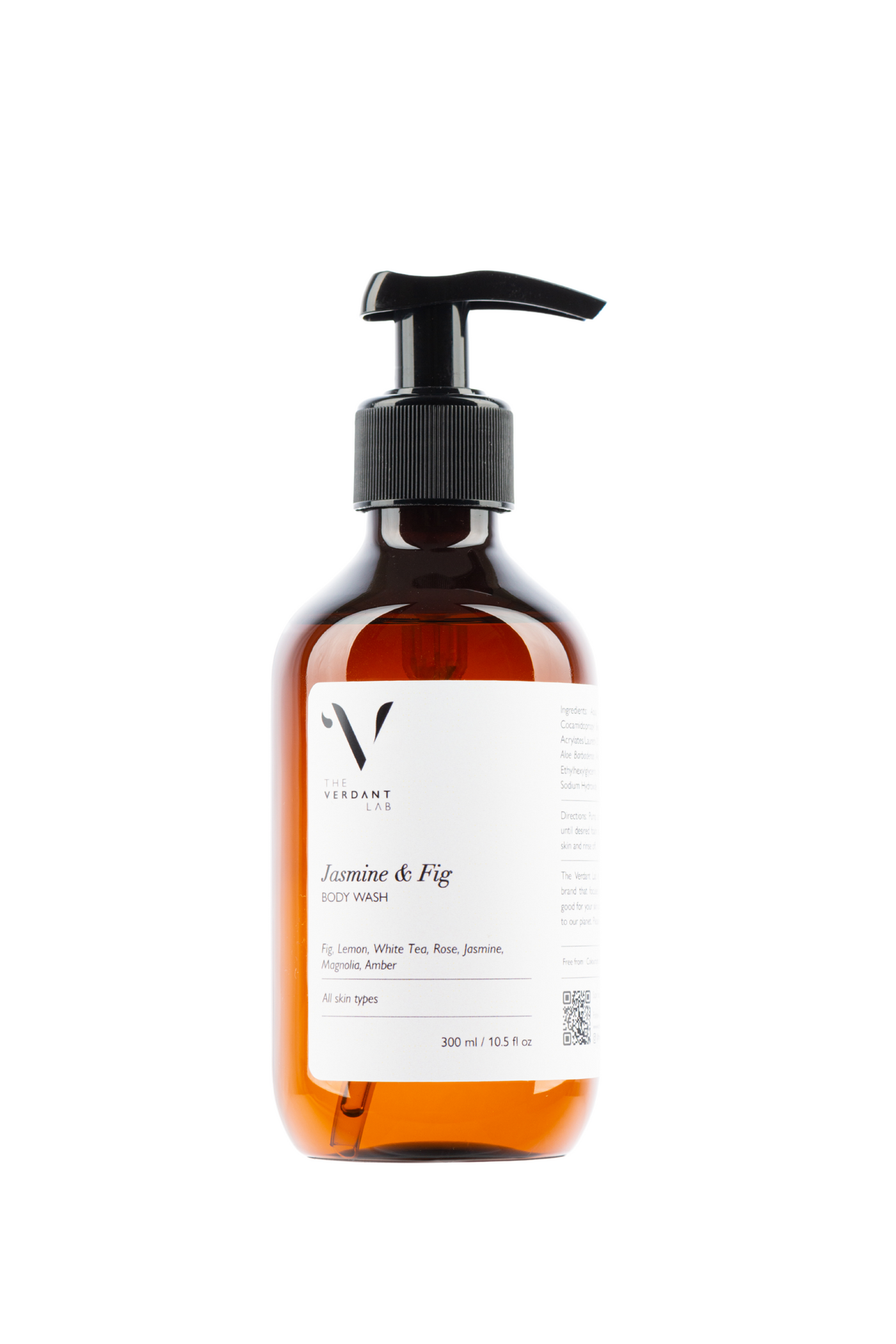 The Verdant Lab Body Wash in Jasmine & Fig, available on ZERRIN with free Singapore shipping