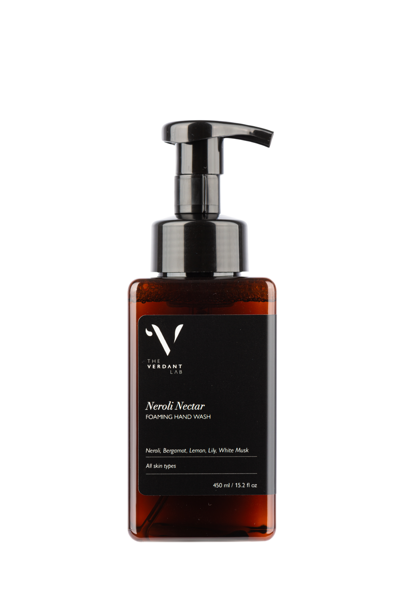 The Verdant Lab Foaming Hand Wash in Neroli Nectar, available on ZERRIN
