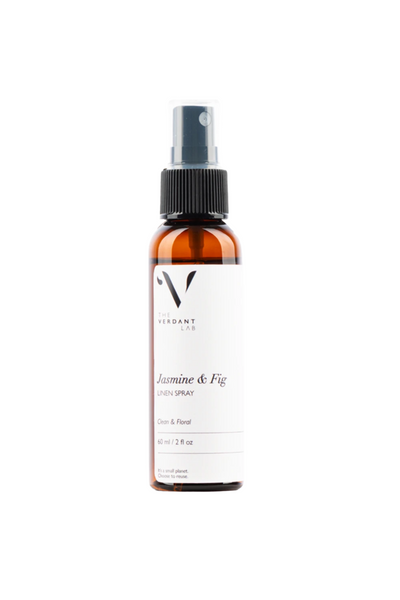 The Verdant Lab Linen Spray in Jasmine & Fig, available on ZERRIN with free Singapore shipping above $50