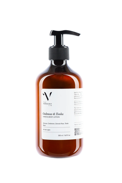 The Verdant Lab Hand and Body Lotion in Oakmoss & Tonka, available on ZERRIN with free Singapore shipping above $50