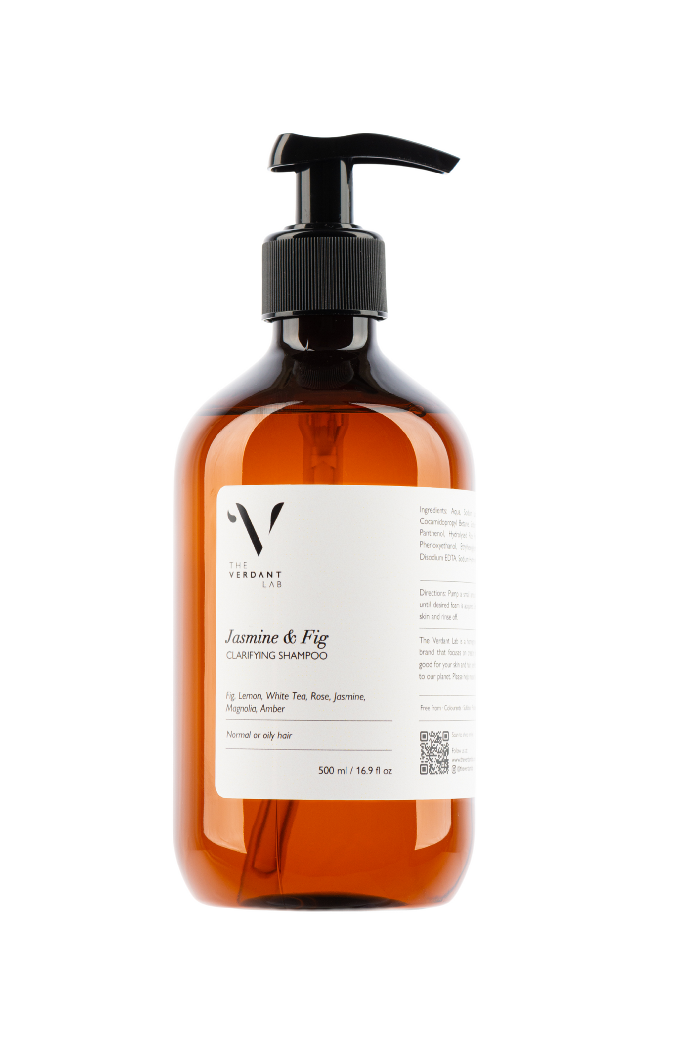 The Verdant Lab Clarifying Shampoo in Jasmine & Fig available on ZERRIN