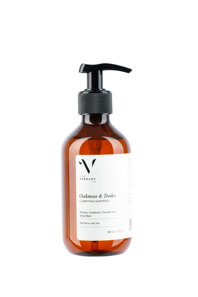 The Verdant Lab Clarifying Shampoo in Oakmoss & Tonka, available on ZERRIN