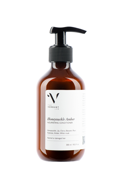 The Verdant Lab Nourishing Conditioner in Honeysuckle Amber, available on ZERRIN