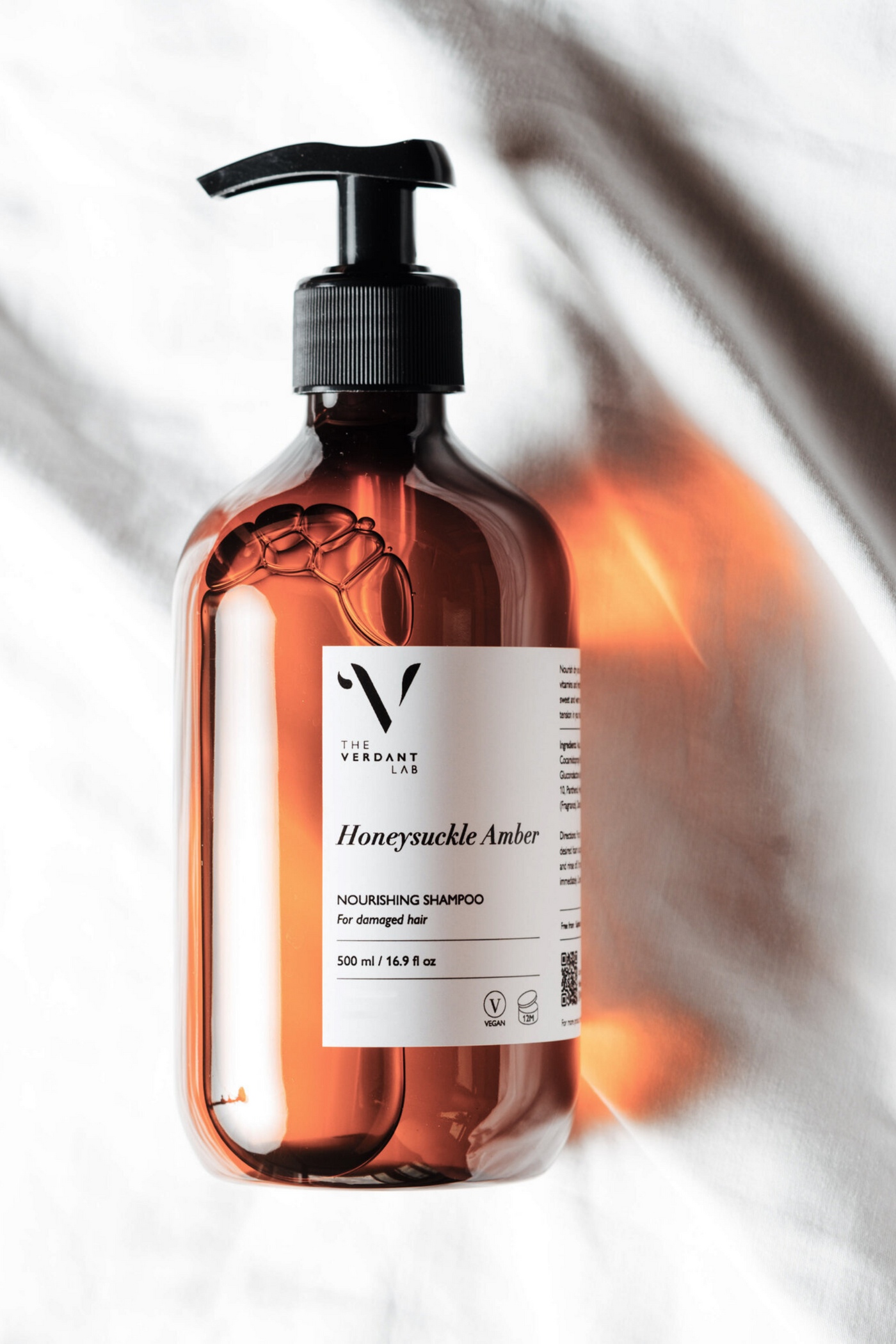 The Verdant Lab Nourishing Shampoo in Honeysuckle Amber, available on ZERRIN 