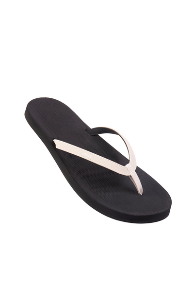 Indosole Women’s ESSNTLS Flip Flops in Black and Sea Salt, available on ZERRIN with free Singapore shipping