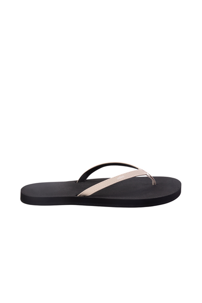 Indosole Women’s ESSNTLS Flip Flops in Black and Sea Salt, available on ZERRIN with free Singapore shipping