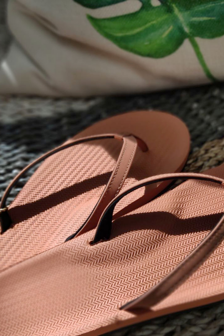 Indosole Women’s ESSNTLS Flip Flops in Rust, available on ZERRIN with free Singapore shipping