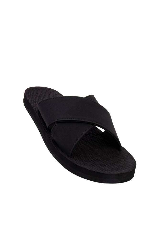 Women’s ESSNTLS Cross Slides in Black