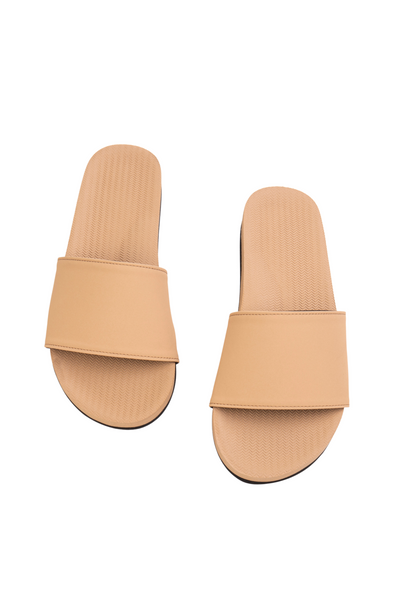 Indosole Women’s ESSNTLS Slides in Light Soil, available on ZERRIN with free Singapore shipping