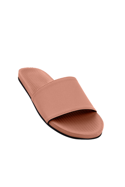 Indosole Women’s ESSNTLS Slides in Rust, available on ZERRIN with free Singapore shipping