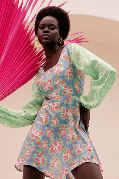 One Puram Aquaflora Jeni Mini Dress