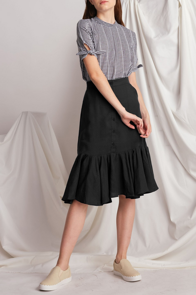 Lily & Lou Louise Skirt in Dark Grey, available in ZERRIN