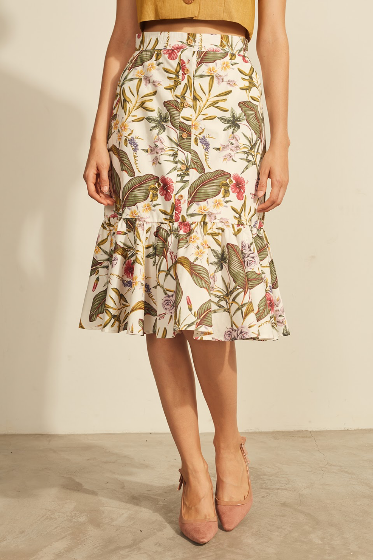 Lily & Lou Louise Skirt in Floral, available in ZERRIN