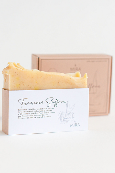 MIRA Turmeric Saffron Bar Soap