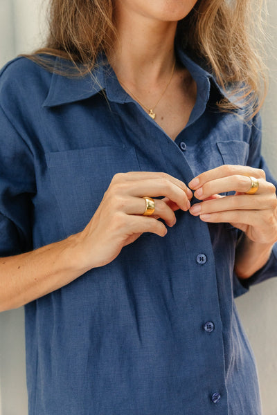 Summery The Label Classic Linen Shirt Dress