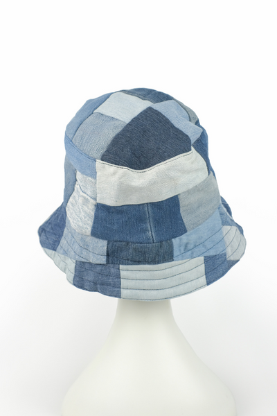 Re-store Denim Patchwork Bucket Hat