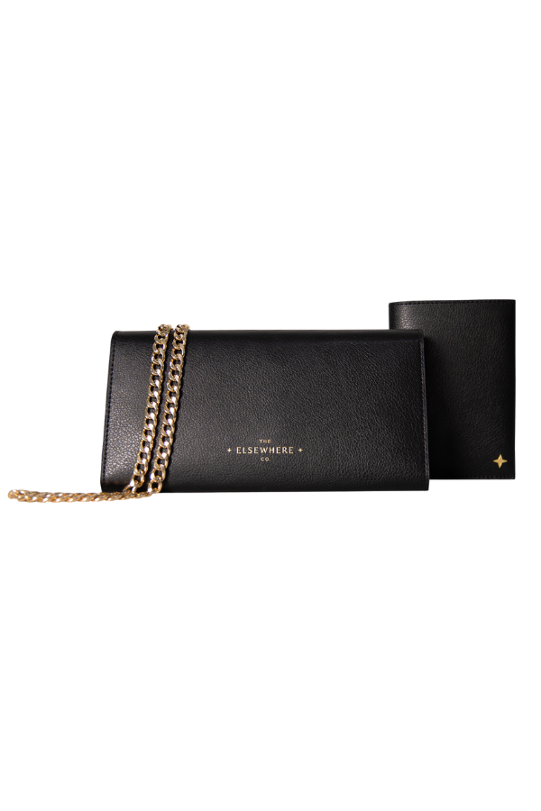 The Elsewhere Co. Vacay All Day Wallet Set in Nightfall Black
