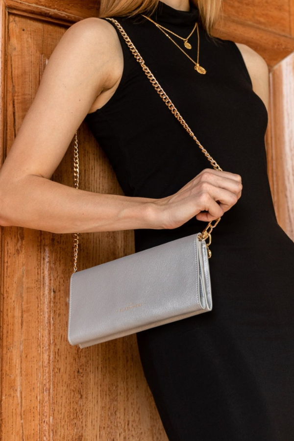The Elsewhere Co. Vacay All Day Wallet Set in Faraway Silver