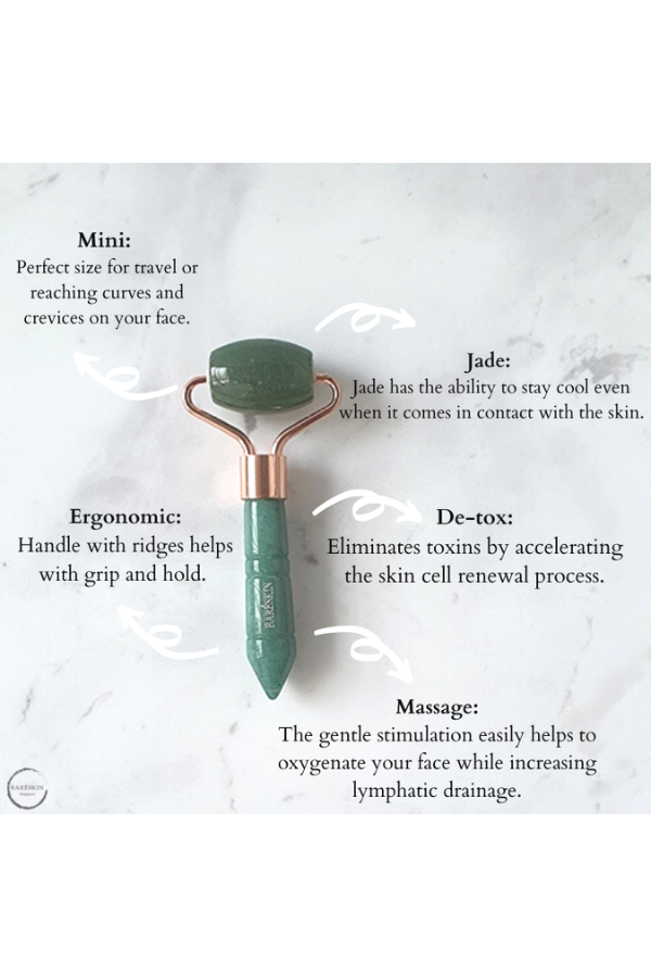 Bare Skin Jade Facial Roller Mini, available on ZERRIN with free Singapore shipping above $50