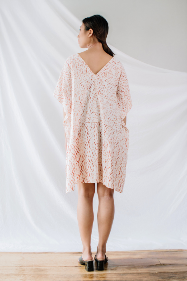 Su By Hand Elsa Dress in Shibori Madder Root, available on ZERRIN with free Singapore shipping