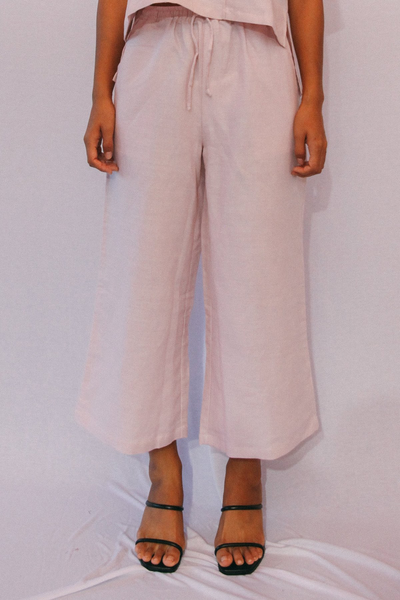 Stain Bamba Pants in Lychee, available in ZERRIN