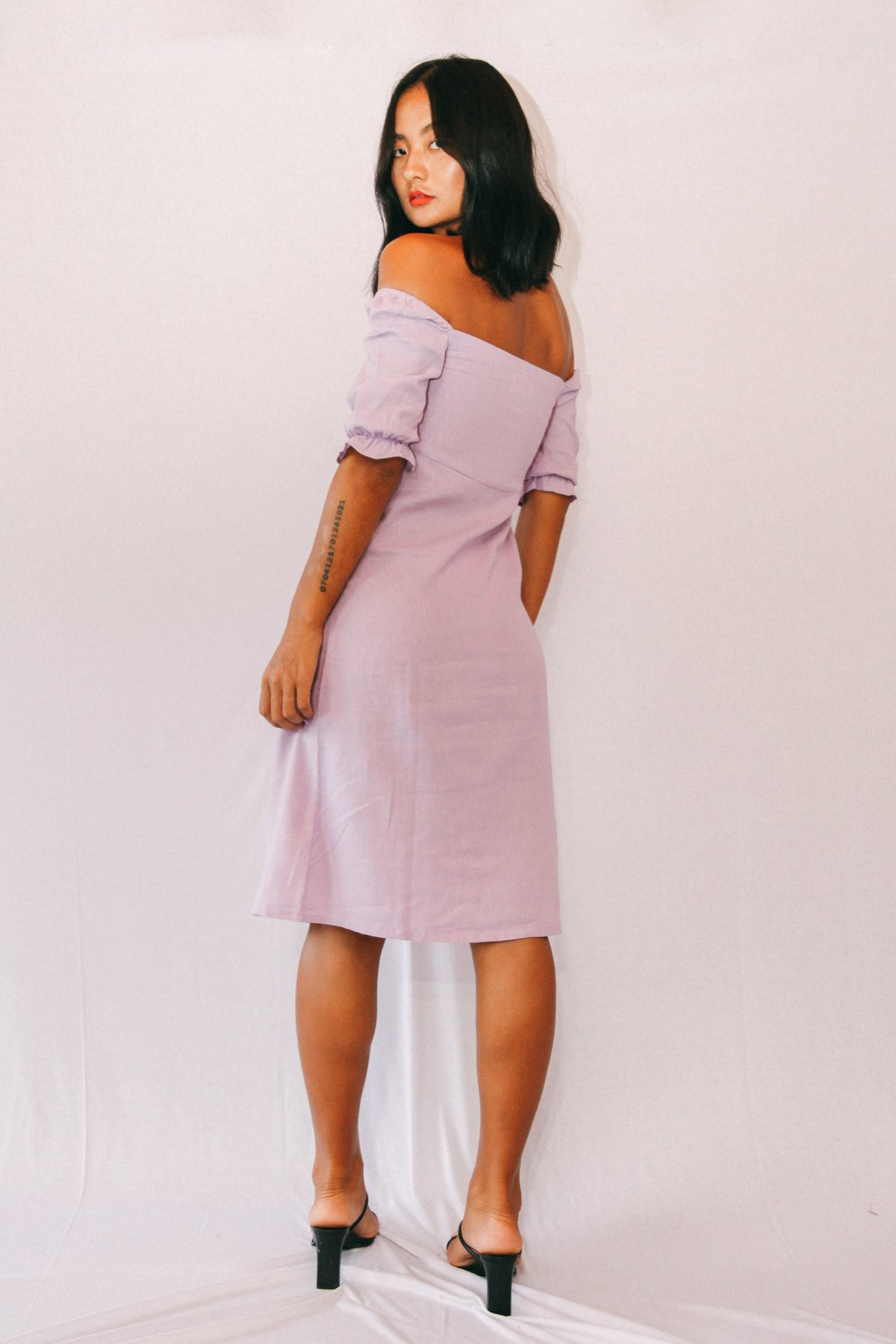 Stain Jane Dress in Berry, available in ZERRIN