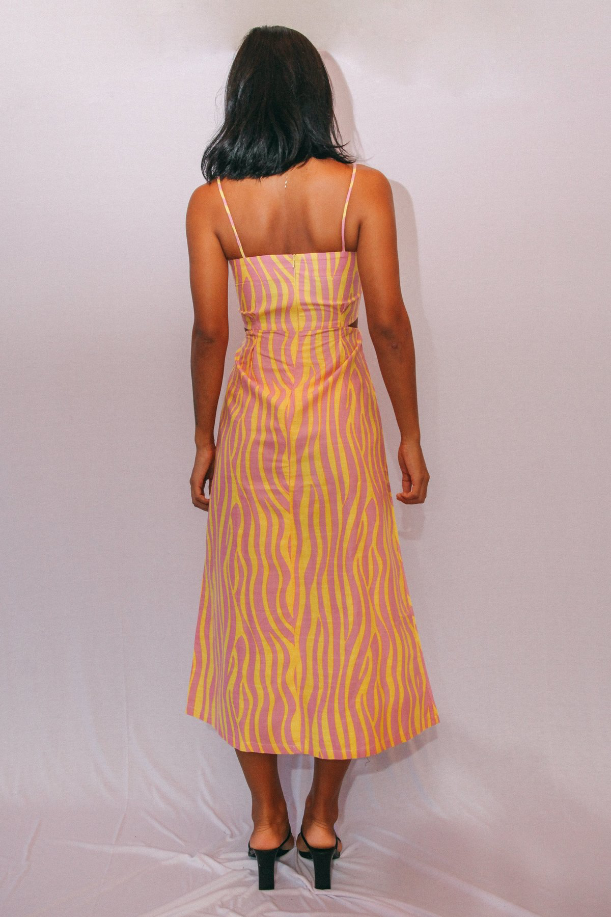 Stain Sol Dress in Lemonade, available in ZERRIN