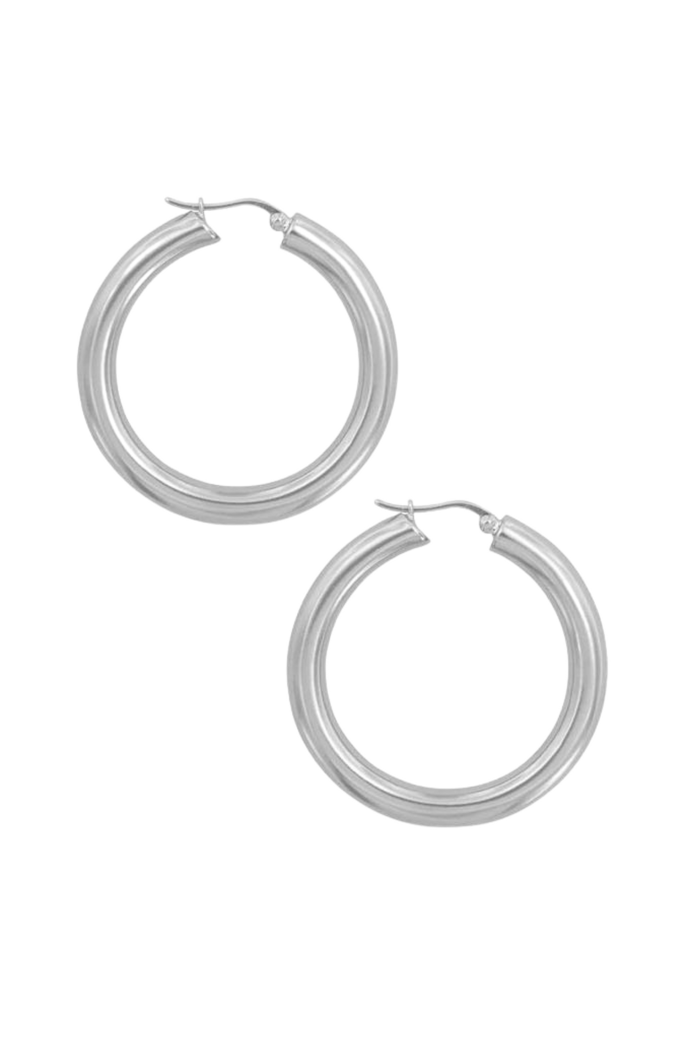 Pyar Jupiter Silver Hinged Hoop Earrings, available on ZERRIN with free shipping in Singapore