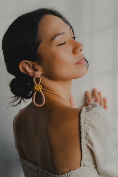 Talee Ania Loop Earrings in Laguna & Petal, available on ZERRIN with free Singapore shipping