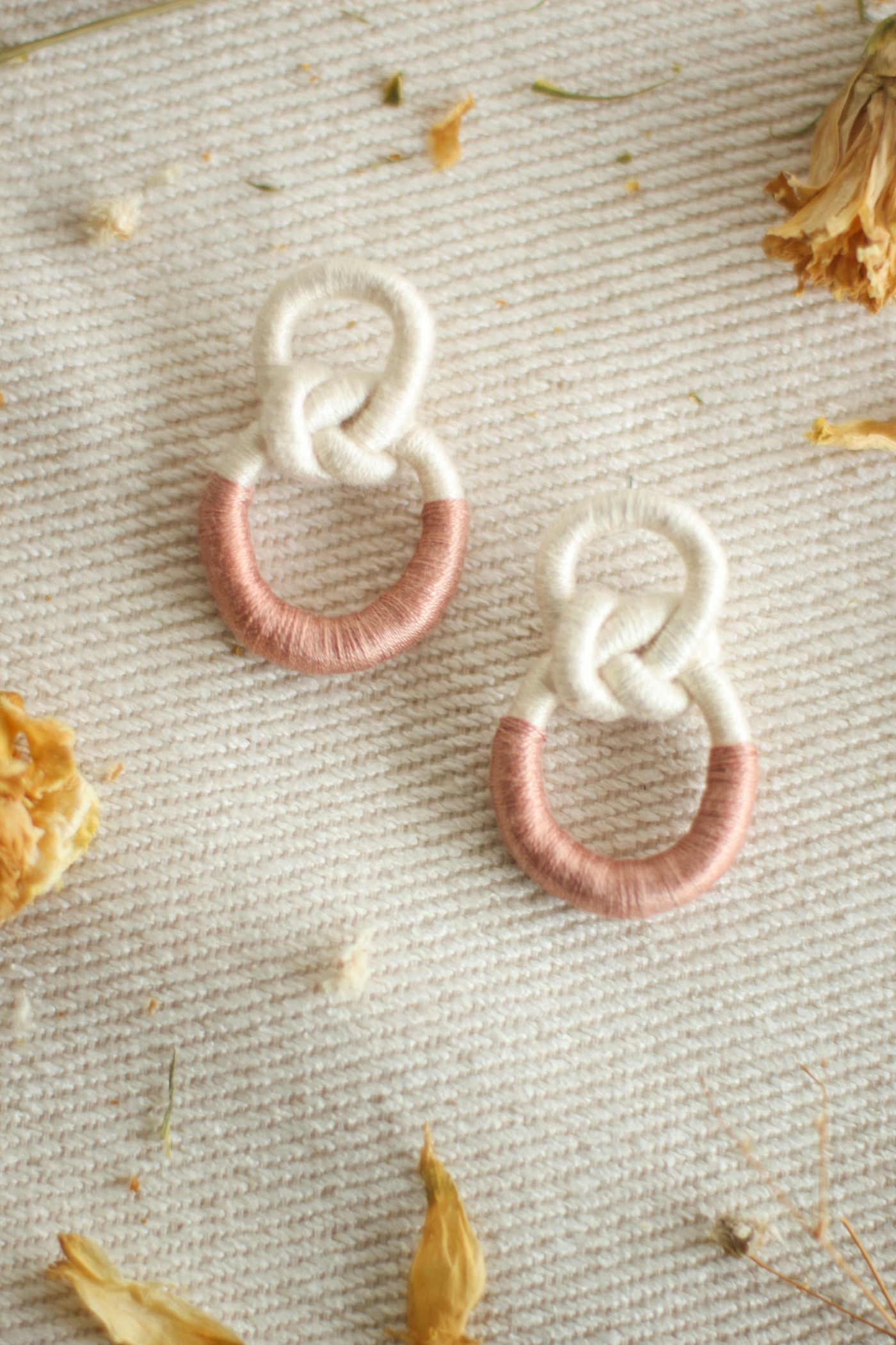 Talee Zia Loop Earrings in Pearl & Petal, available on ZERRIN with free Singapore shipping