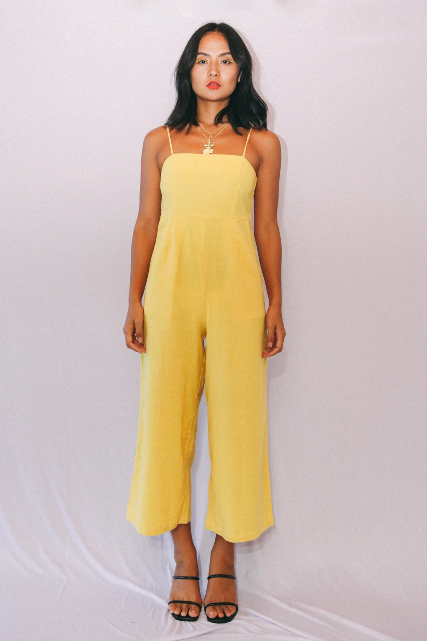 Stain Tango Jumpsuit in Banana, available on ZERRIN with free Singapore shipping