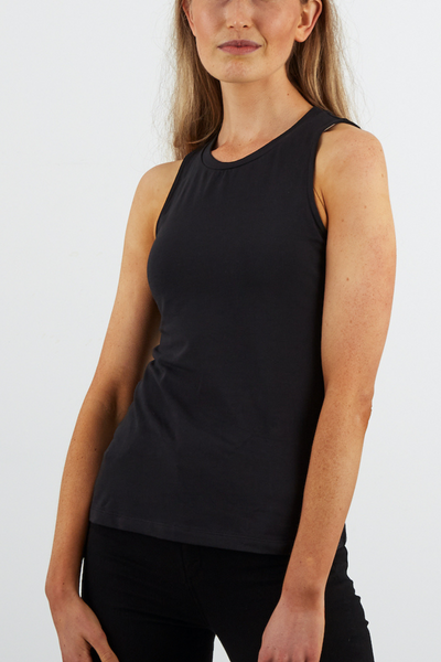Staple Tank in Black by Dorsu, available at ZERRIN 